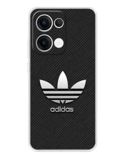 Чехол для OPPO Reno13 с картинкой «Adidas Карбоновая текстура»