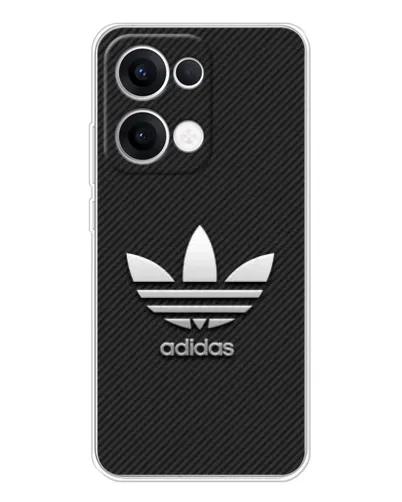Чехол для OPPO Reno13 с картинкой «Adidas Карбоновая текстура»