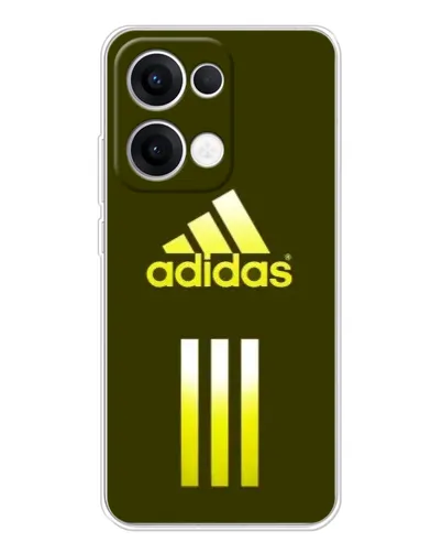 Чехол для OPPO Reno13 с картинкой «Оливковый градиент Adidas»
