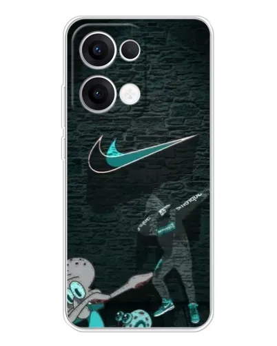 Чехол для OPPO Reno13 с картинкой «Спортивный арт Nike»