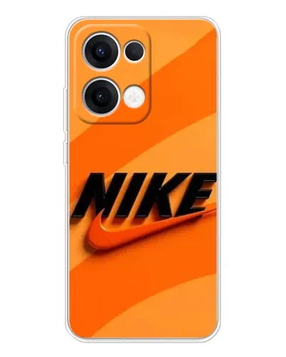 Чехол для OPPO Reno13 с картинкой «Оранжевый драйв Nike»