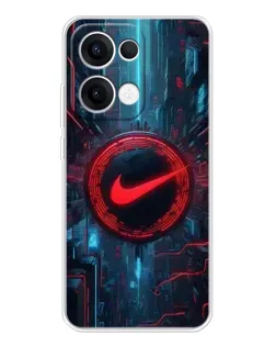 Чехол для OPPO Reno13 с картинкой «Техногенный стиль Nike»