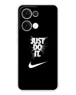Чехол для OPPO Reno13 с картинкой «Текстовый принт Nike»