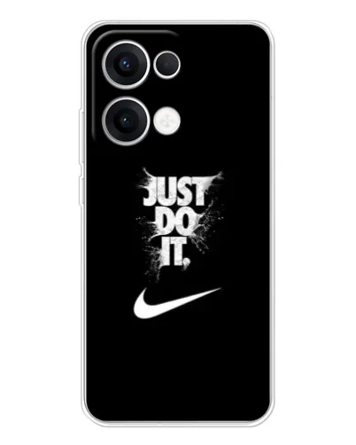Чехол для OPPO Reno13 с картинкой «Текстовый принт Nike»