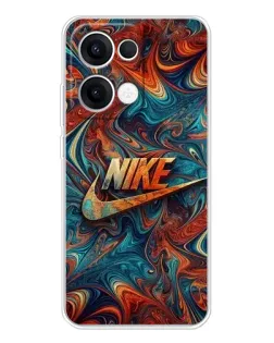Чехол для OPPO Reno13 с картинкой «Nike в абстракции»