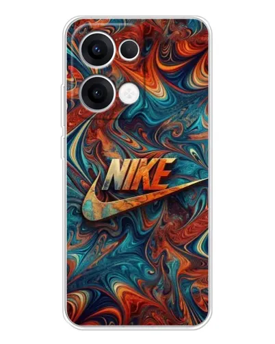 Чехол для OPPO Reno13 с картинкой «Nike в абстракции»