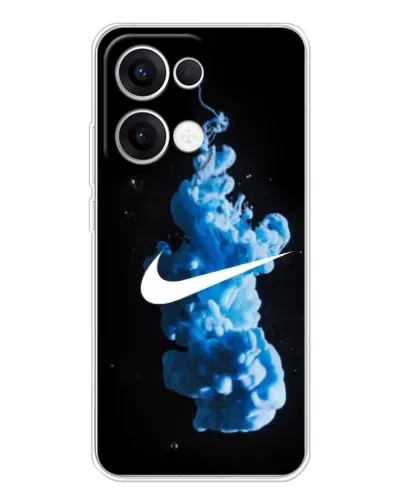 Чехол для OPPO Reno13 с картинкой «Nike и синий дым»