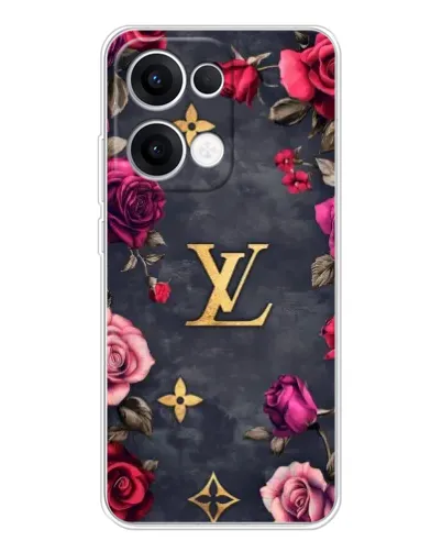 Чехол для OPPO Reno13 с картинкой «Цветочный Louis Vuitton»