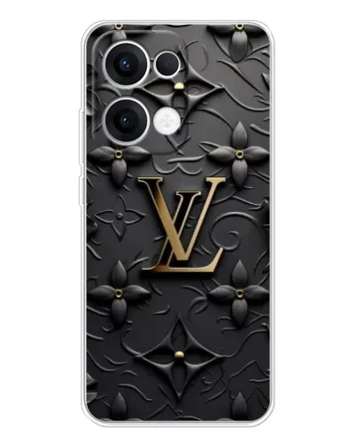 Чехол для OPPO Reno13 с картинкой «Кожаная текстура LV»