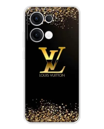 Чехол для OPPO Reno13 с картинкой «LV — золотые искры»