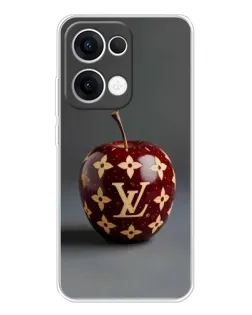 Чехол для OPPO Reno13 с картинкой «Красное яблоко LV»