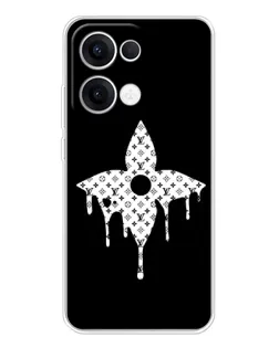 Чехол для OPPO Reno13 с картинкой «Цветочная монограмма»