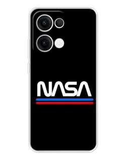 Чехол для OPPO Reno13 с картинкой «NASA — классика Red Blue» Чехол для OPPO Reno13 с картинкой «NASA — классика Red Blue»
