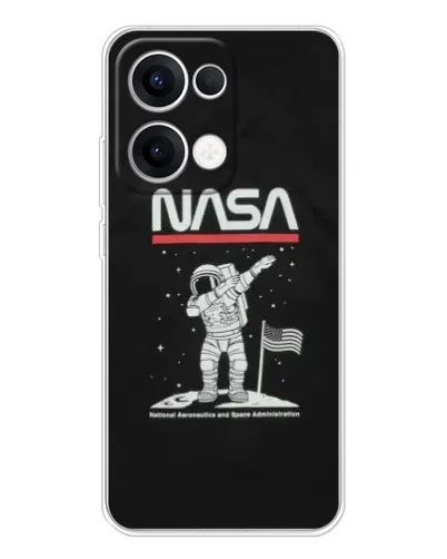 Чехол для OPPO Reno13 с картинкой «NASA — шагаем по Луне» Чехол для OPPO Reno13 с картинкой «NASA — шагаем по Луне»