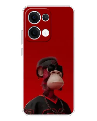 Чехол для OPPO Reno13 с картинкой «Bored Ape в красном» Чехол для OPPO Reno13 с картинкой «Bored Ape в красном»