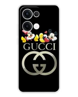 Чехол для OPPO Reno13 с картинкой «Gucci — герои Disney»