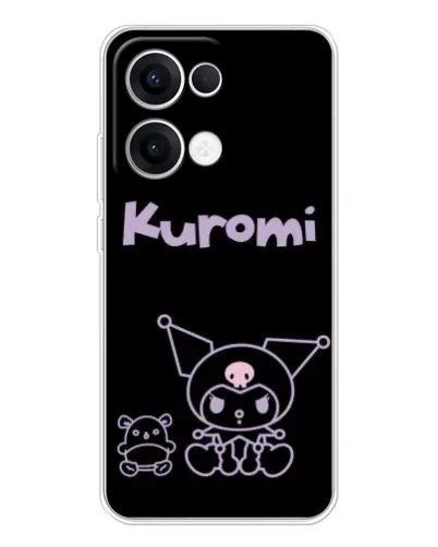 Чехол для OPPO Reno13 с картинкой «Kuromi — черный минимализм» Чехол для OPPO Reno13 с картинкой «Kuromi — черный минимализм»