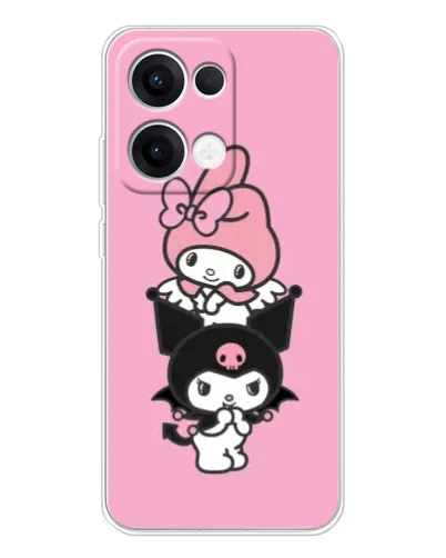 Чехол для OPPO Reno13 с картинкой «My Melody и Kuromi» Чехол для OPPO Reno13 с картинкой «My Melody и Kuromi»