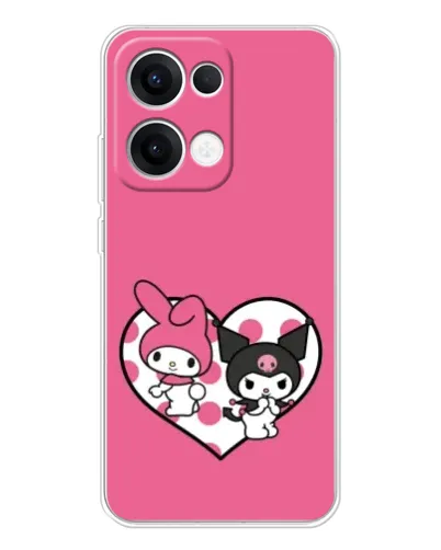 Чехол для OPPO Reno13 с картинкой «Kuromi и My Melody» Чехол для OPPO Reno13 с картинкой «Kuromi и My Melody»