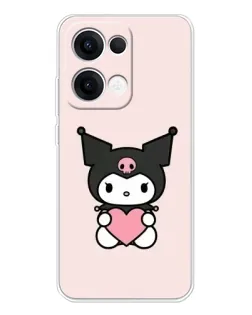 Чехол для OPPO Reno13 с картинкой «Kuromi и сердце» Чехол для OPPO Reno13 с картинкой «Kuromi и сердце»