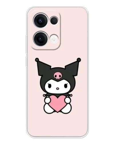 Чехол для OPPO Reno13 с картинкой «Kuromi и сердце» Чехол для OPPO Reno13 с картинкой «Kuromi и сердце»