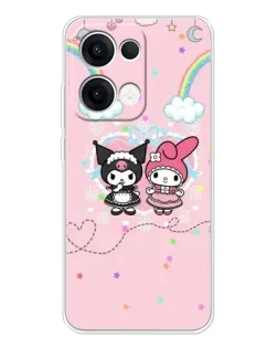 Чехол для OPPO Reno13 с картинкой «My Melody и Kuromi» Чехол для OPPO Reno13 с картинкой «My Melody и Kuromi»