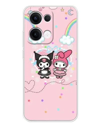 Чехол для OPPO Reno13 с картинкой «My Melody и Kuromi» Чехол для OPPO Reno13 с картинкой «My Melody и Kuromi»