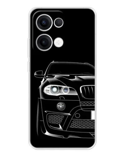 Чехол для OPPO Reno13 с картинкой «Темный силуэт BMW» Чехол для OPPO Reno13 с картинкой «Темный силуэт BMW»