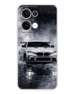 Чехол для OPPO Reno13 с картинкой «BMW сквозь туман»