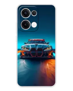 Чехол для OPPO Reno13 с картинкой «BMW — огни неона» Чехол для OPPO Reno13 с картинкой «BMW — огни неона»