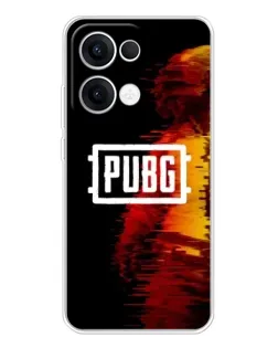 Чехол для OPPO Reno13 с картинкой «Яркий логотип PUBG»