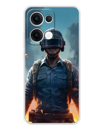 Чохол для OPPO Reno13 з картинкою «PUBG — реалістичний герой» Чохол для OPPO Reno13 з картинкою «PUBG — реалістичний герой»