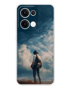 Чехол для OPPO Reno13 с картинкой «Герой PUBG на скале» Чехол для OPPO Reno13 с картинкой «Герой PUBG на скале»
