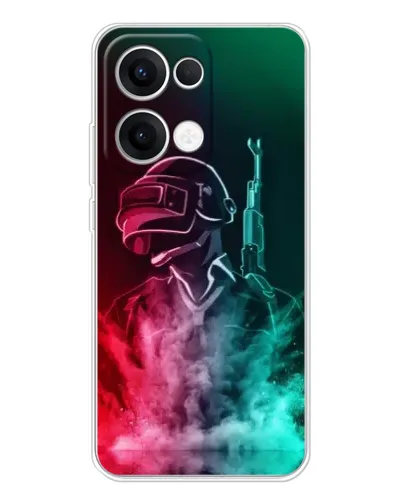 Чохол для OPPO Reno13 з картинкою «PUBG — вогняний воїн» Чохол для OPPO Reno13 з картинкою «PUBG — вогняний воїн»