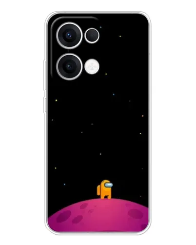 Чехол для OPPO Reno13 с картинкой «Одинокий герой на планете» Чехол для OPPO Reno13 с картинкой «Одинокий герой на планете»