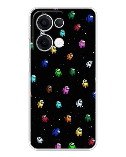 Чехол для OPPO Reno13 с картинкой «Экипаж Among Us» Чехол для OPPO Reno13 с картинкой «Экипаж Among Us»
