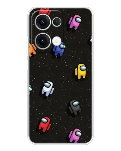 Чехол для OPPO Reno13 с картинкой «Космический паттерн Among Us» Чехол для OPPO Reno13 с картинкой «Космический паттерн Among Us»