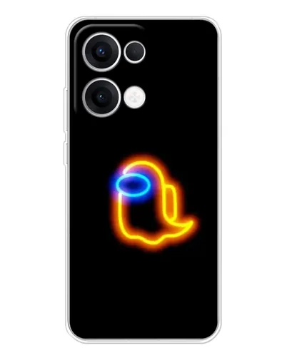 Чехол для OPPO Reno13 с картинкой «Among Us неоновое сияние» Чехол для OPPO Reno13 с картинкой «Among Us неоновое сияние»