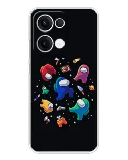 Чехол для OPPO Reno13 с картинкой «Among Us космос»