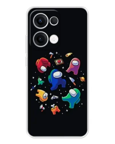 Чехол для OPPO Reno13 с картинкой «Among Us космос» Чехол для OPPO Reno13 с картинкой «Among Us космос»