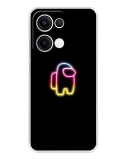 Чехол для OPPO Reno13 с картинкой «Among Us градиент»