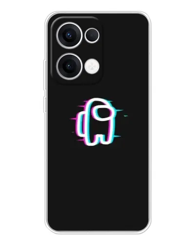 Чехол для OPPO Reno13 с картинкой «Among Us неон» Чехол для OPPO Reno13 с картинкой «Among Us неон»
