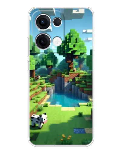 Чехол для OPPO Reno13 с картинкой «Minecraft летний день» Чехол для OPPO Reno13 с картинкой «Minecraft летний день»