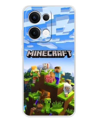 Чехол для OPPO Reno13 с картинкой «Minecraft классический мир» Чехол для OPPO Reno13 с картинкой «Minecraft классический мир»