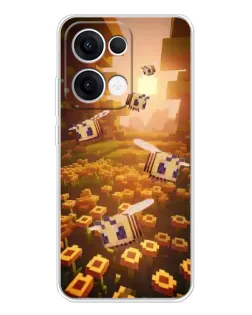 Чехол для OPPO Reno13 с картинкой «Поле подсолнухов»