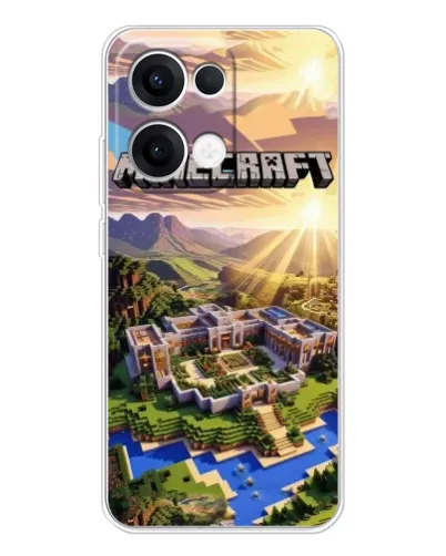 Чехол для OPPO Reno13 с картинкой «Minecraft панорама» Чехол для OPPO Reno13 с картинкой «Minecraft панорама»