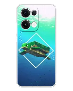 Чехол для OPPO Reno13 с картинкой «Черепаха Minecraft» Чехол для OPPO Reno13 с картинкой «Черепаха Minecraft»