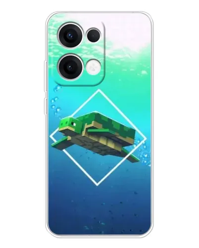 Чехол для OPPO Reno13 с картинкой «Черепаха Minecraft» Чехол для OPPO Reno13 с картинкой «Черепаха Minecraft»