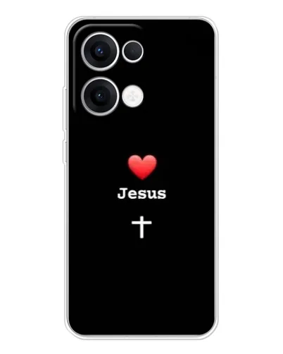 Чохол для OPPO Reno13 з картинкою «Серце - Jesus» Чохол для OPPO Reno13 з картинкою «Серце - Jesus»