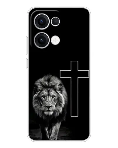 Чохол для OPPO Reno13 з картинкою «Лев та Хрест» Чохол для OPPO Reno13 з картинкою «Лев та Хрест»